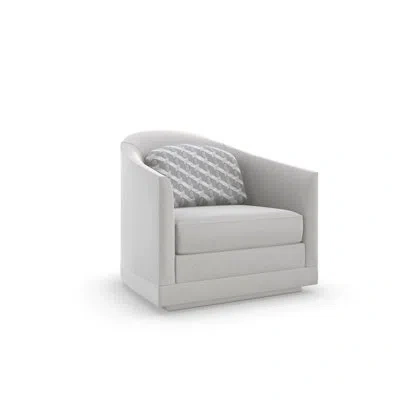 Caracole Da Vita 33.5" W Polyester Barrel Chair In Gray
