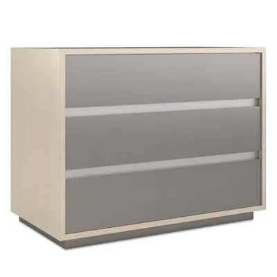 Caracole Da Vita Large Nightstand In Smoked Stainless