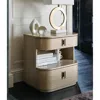 Caracole Da Vita Open Nightstand In Thunder