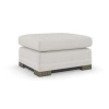 Caracole Deep Retreat Rectangle Ottoman In Light Gray