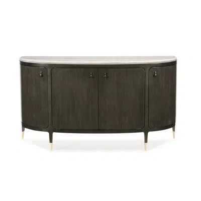 Caracole Demilune 72'' Sideboard In Charcoal Anegre