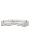 Caracole Devon L Sectional Sofa In White