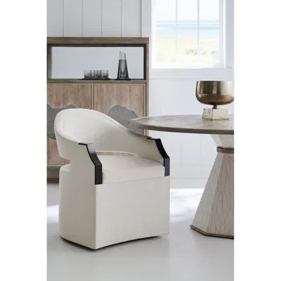 Caracole Dinner Roll Armchair In White