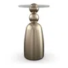 Caracole Dissonance Side Table In Bronze
