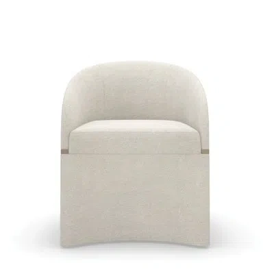 Caracole Dune Slipcovered Armchair In Light Beige