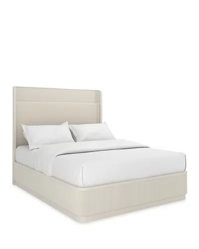 Caracole Fall In Love Bed, Matte Pearl Queen