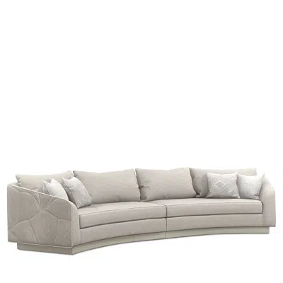Caracole Fanciful Sectional Sofa In Light Gray