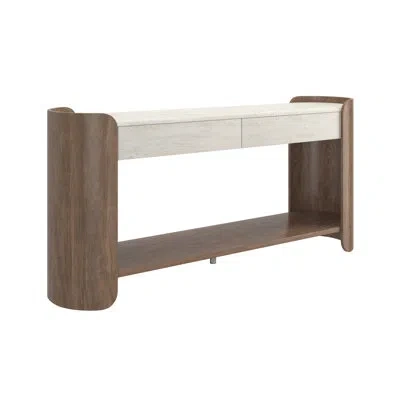 Caracole Fleur Console Table In Latte