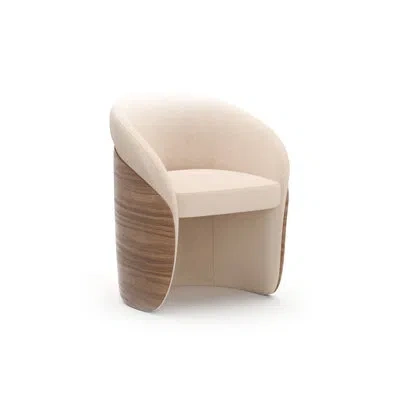 Caracole Fleur Dining Chair In Porcini