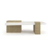Caracole Float Single Coffee Table In White