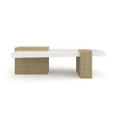 Caracole Float Single Coffee Table In White