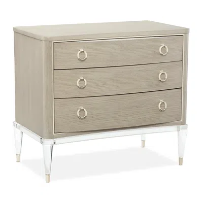 Caracole Redford 3-drawer Chest In Heron Gray