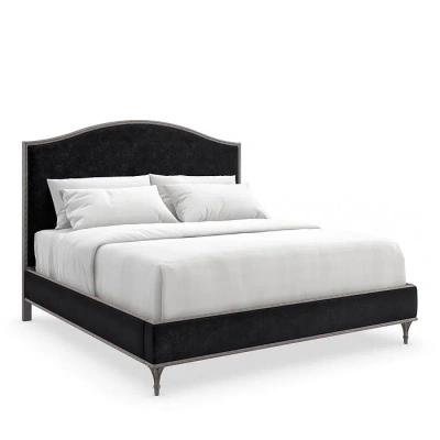 Caracole Fontainebleau Platform Bed, King In Cool Brown