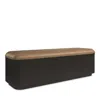 Caracole For The Love Of Bed Bench, Dark Chocolate In Dark Chocolate With Leather