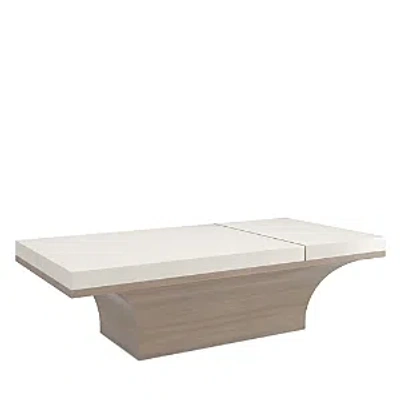 Caracole Full Break Cocktail Table In Ivory/brown