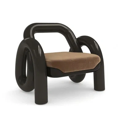 Caracole Gelee Cal117 Compliant 36.5'' Wide Armchair In Brown,brown Polyester Blend