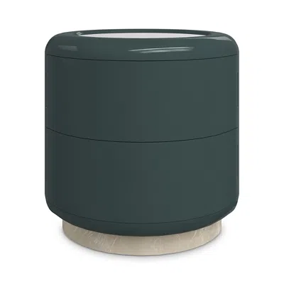 Caracole Gelee Round Accent Table In Green