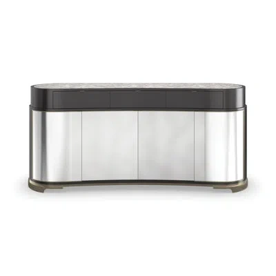 Caracole Glace In Almost Black;brushed Gold;polished Silve