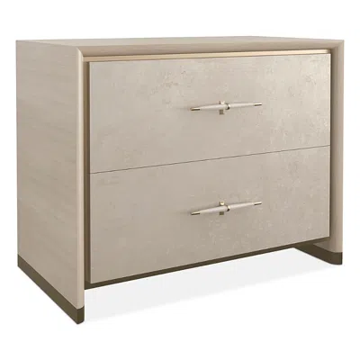 Caracole Hang Up Large Nightstand In Taupe