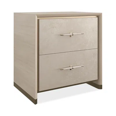 Caracole Hang Up Small Nightstand In Taupe