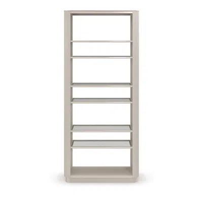 Caracole Higher Love Bookcase In Matte Pearl
