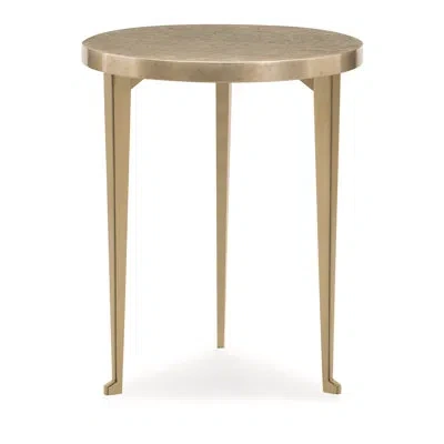 Caracole Honey Bunch End Table In Golden Blonde Leaf