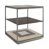 Caracole Impossible Cube Side Table In Brown