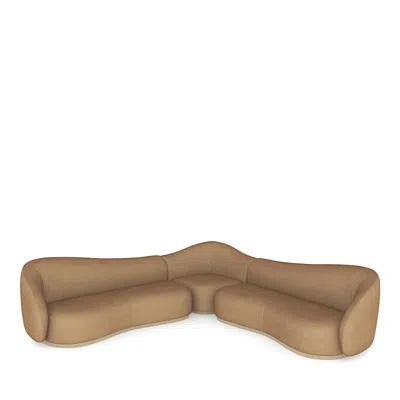 Caracole Kalahari 3 Piece Sectional Sofa In Brown