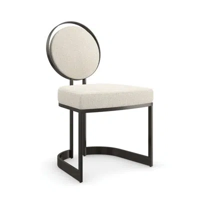 Caracole La Lune Side Chair In Chocolate In Chocolate Bronze