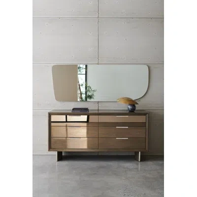 Caracole La Moda 6 Drawer 72" W Double Dresser In Brown;gold