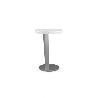 Caracole La Moda C Table End Table In White Marble
