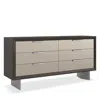 Caracole La Moda Six Drawer Dresser In Medium Brown