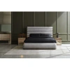 Caracole La Moda Upholstered Panel Bed In Gray
