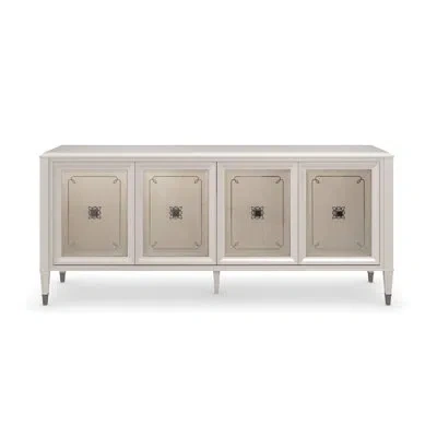 Caracole Lattice Serve You 81'' Sideboard In Stardust