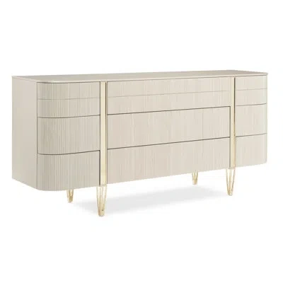 Caracole Love At First Sight 9 - Drawer Dresser In Gray