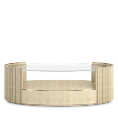 Caracole Love Oval Cocktail Table In Neutral