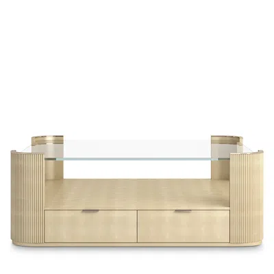 Caracole Love Oval Cocktail Table In Neutral