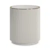 Caracole Love Round Side Table In Gray