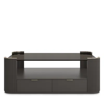 Caracole Love Square Cocktail Table In Black