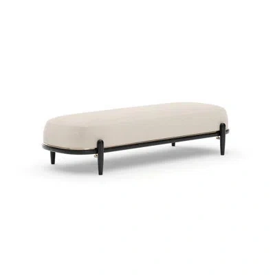 Caracole Madera Bed Bench - Ecru In White