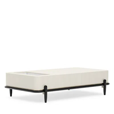 Caracole Madera Leg Cocktail Table In Opal
