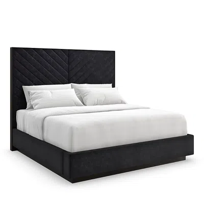 Caracole Meet You In The Middle Bed, Queen In Cool Brown