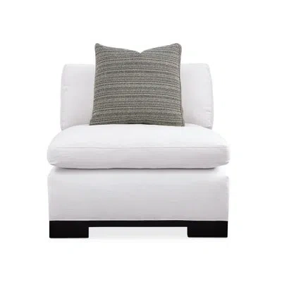 Caracole Modern Remix 34" Wide Polyester Slipper Chair In Ivory