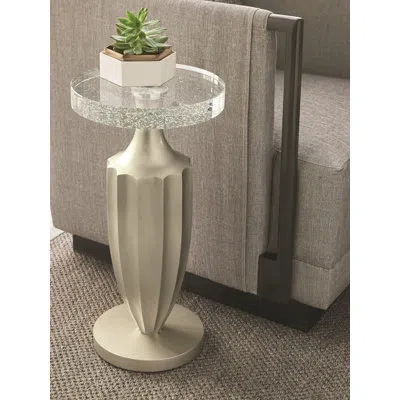 Caracole Modern Uptown Bubble End Table In Clear