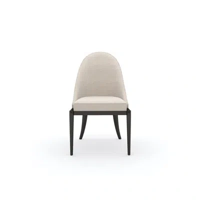 Caracole Natural Choice Upholstered Dining Chair In Dark Chocolate