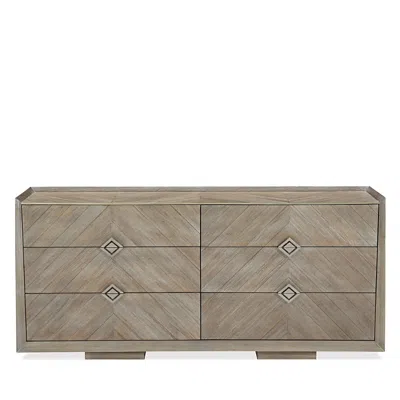 Caracole Naturally Dresser In Ash Driftwood/sundance Gold Finish