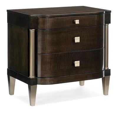 Caracole Night Owl Nightstand In Dark Roast
