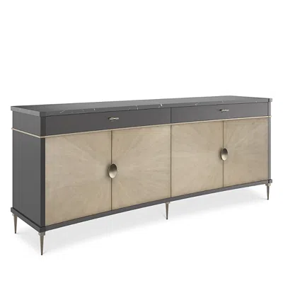 Caracole Noir Console In Black/gray