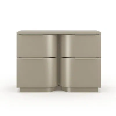 Caracole Oblique 32'' W Nightstand In Gold