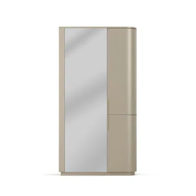 Caracole Oblique Armoire In Gold